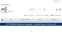 Tablet Screenshot of bioline-shop.com